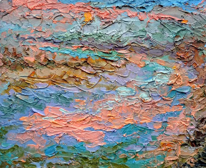 Pink evening, œuvre de Olga Bezhina