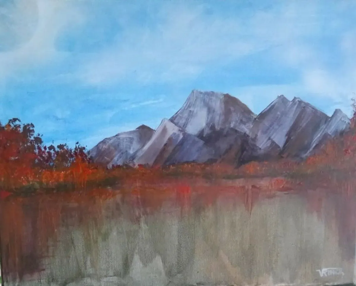 Au bord du lac 2, artwork by Viviane RINCK