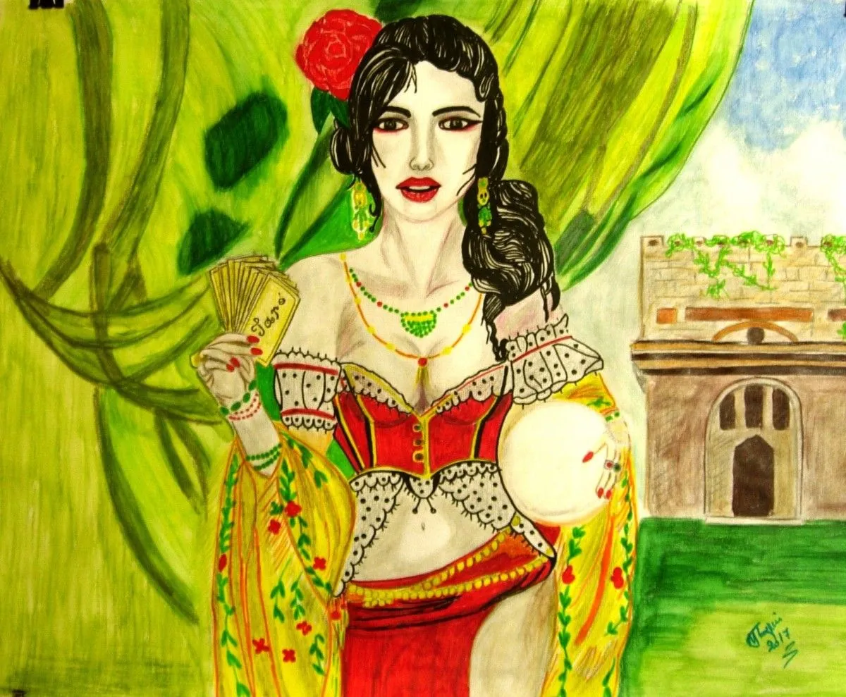 FORTUNE TELLER, artwork by Marini Tsambi