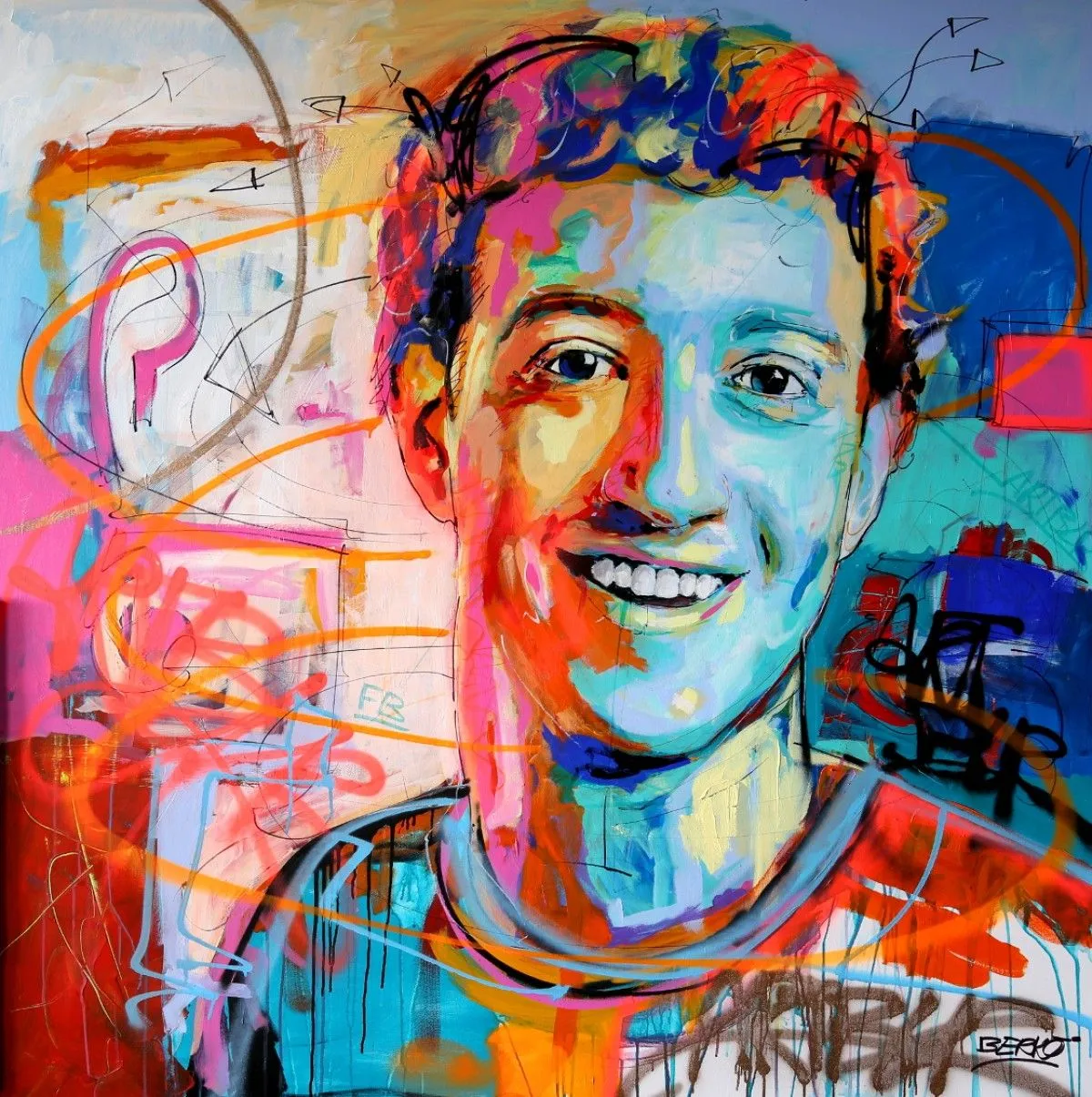 Zuckerberg, artwork by Berko .