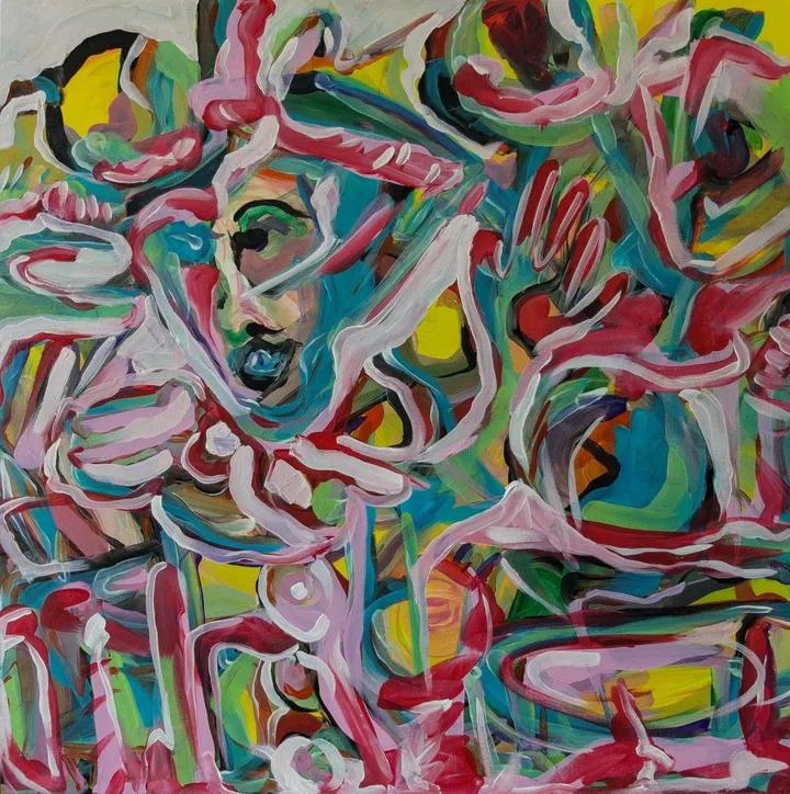 Clown., artwork by Charaf El Ghernati