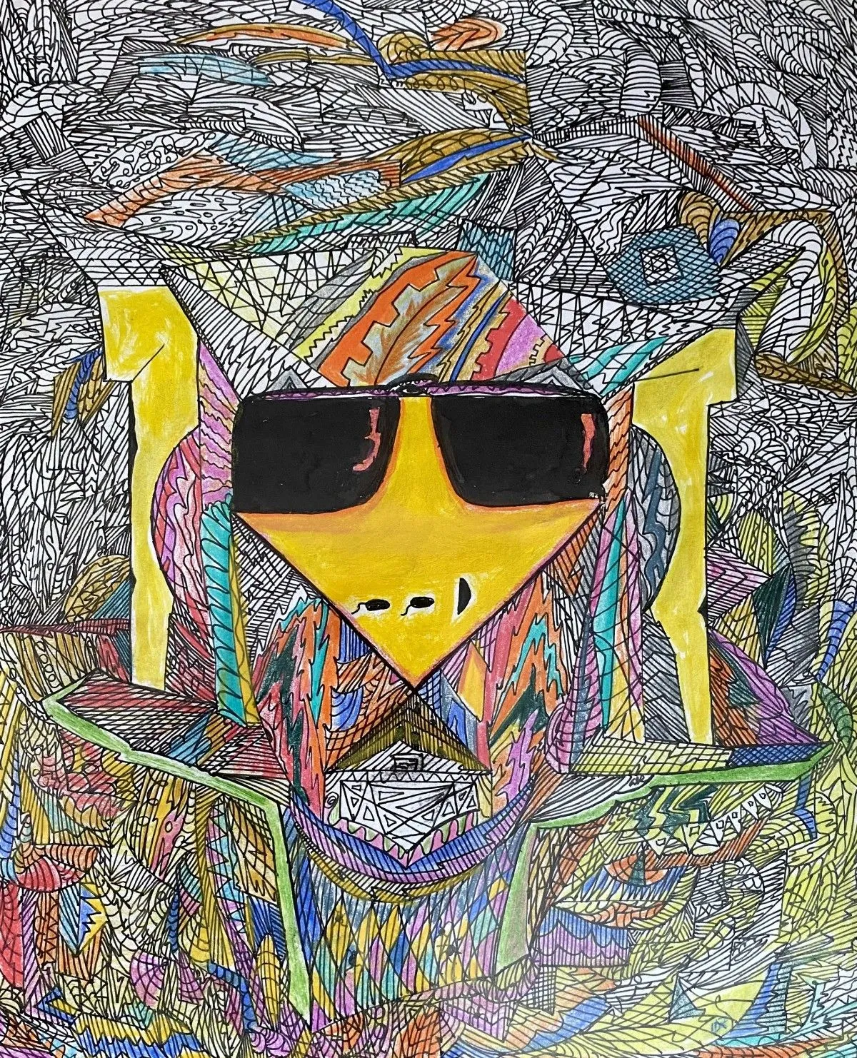 Au Soleil - In the Sun, artwork by Denis Roucau