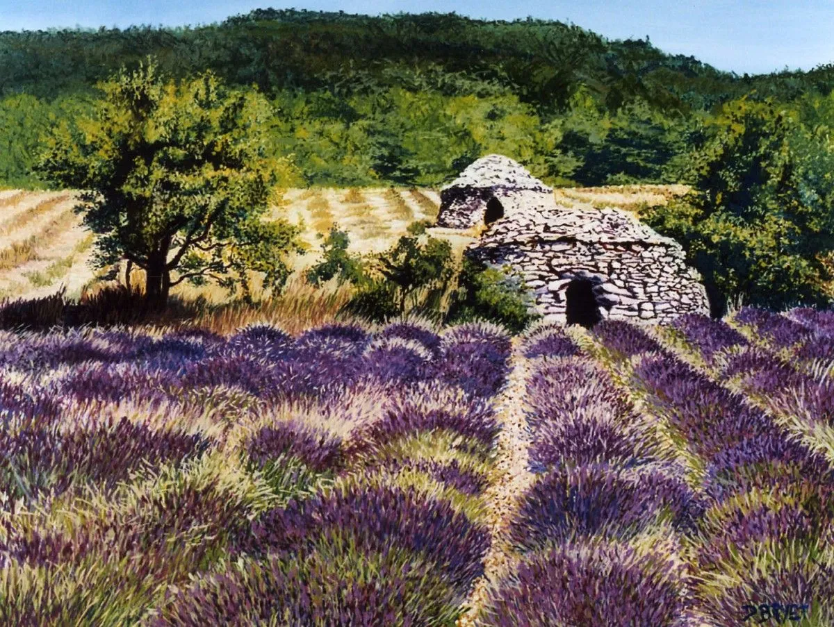 luberon, artwork by dominique bryet