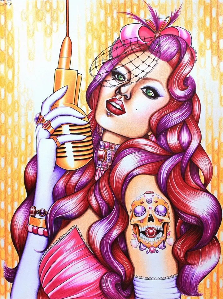 Divine Diva, œuvre de Grinh VU