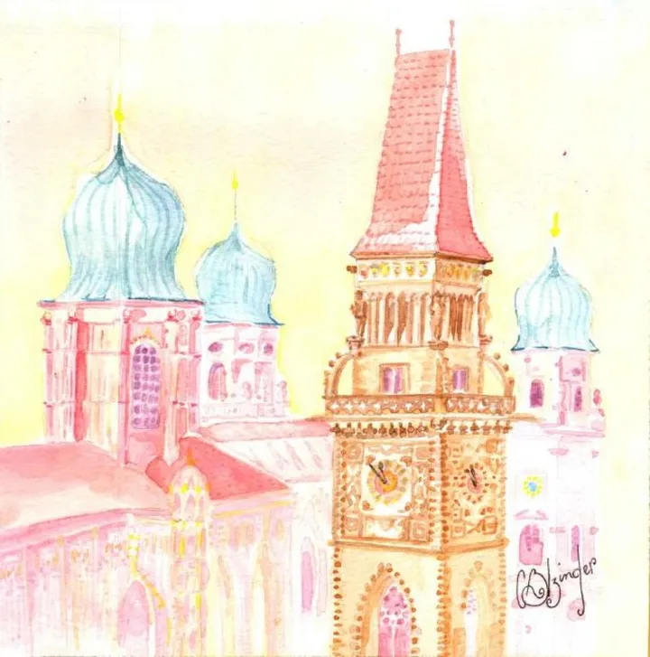 Erinnerung an Passau, œuvre de Cecile BOLZINGER