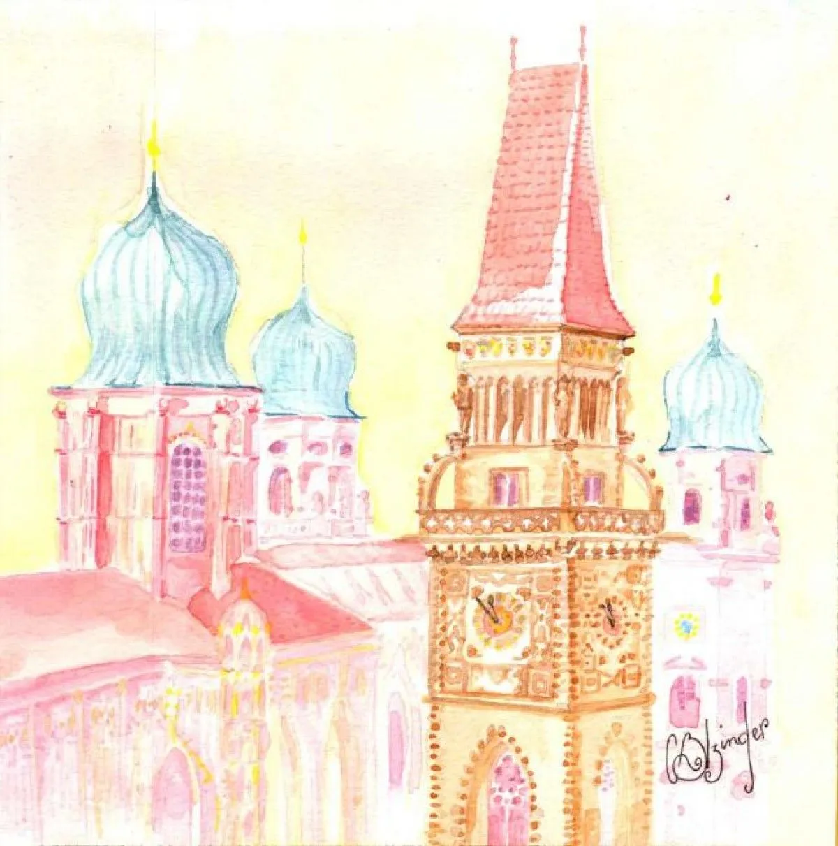 Erinnerung an Passau, artwork by Cecile BOLZINGER