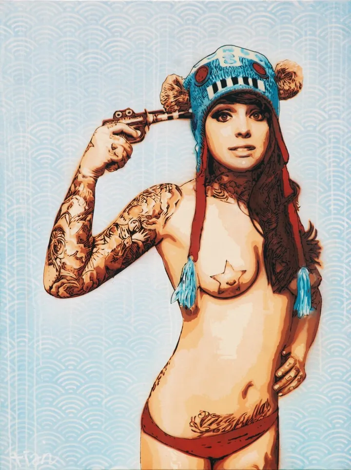 SUICIDE GIRL RADEO, œuvre de Chris Aka Tian
