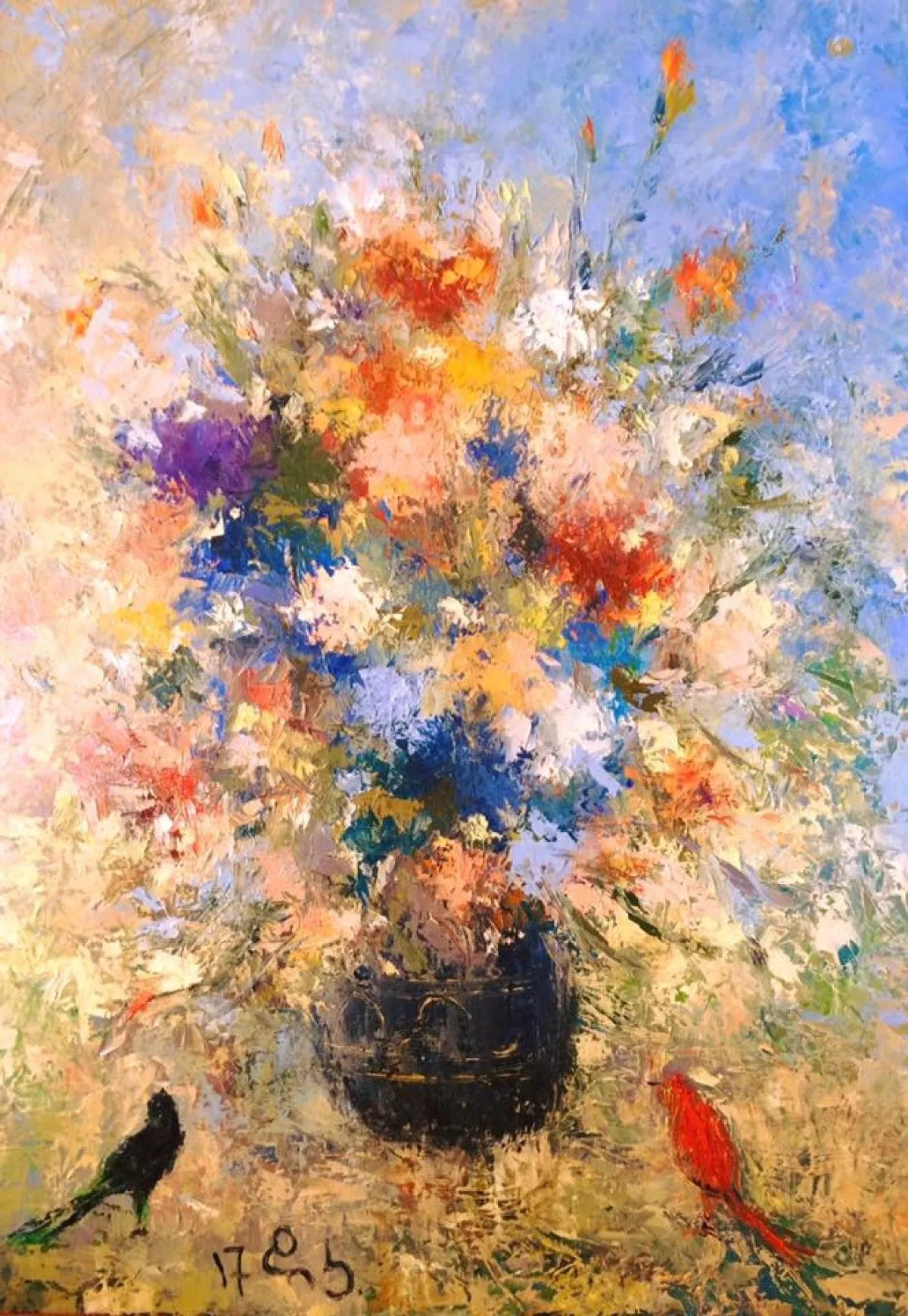 bouquet, œuvre de Kezevadze David