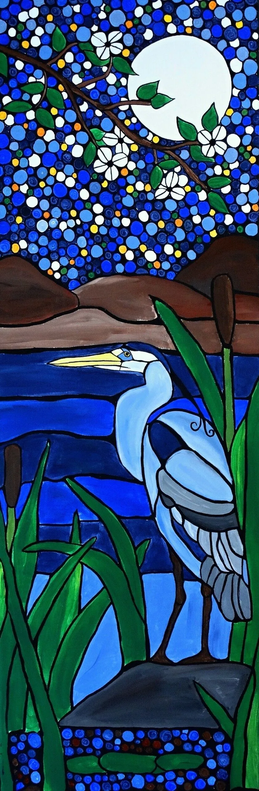 Blue Heron, œuvre de Rachel Olynuk