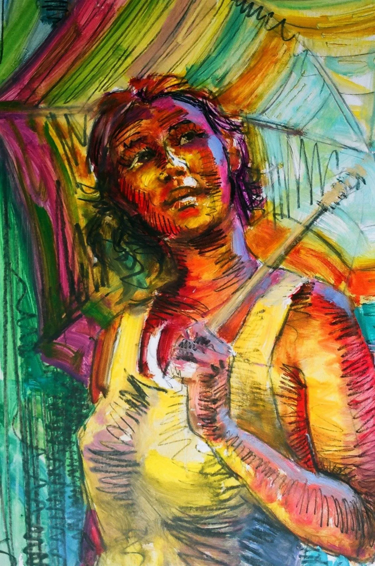 caribean nymph, artwork by PEDRO ENRRIQUE CASTELLÓN HARVA