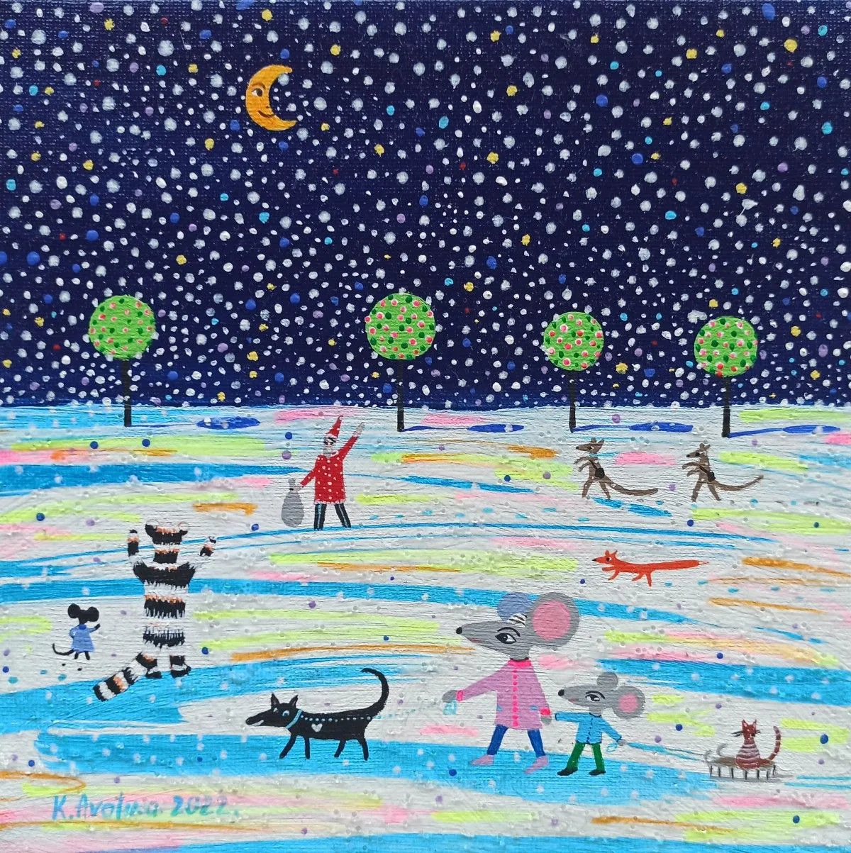 Feel The Christmas Magic, œuvre de Katrina Avotina