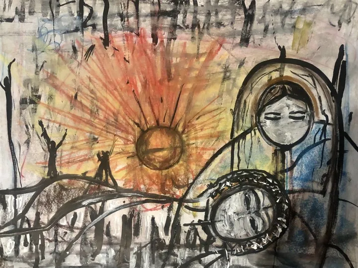 Hier, artwork by Isabelle Deledda