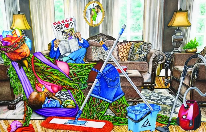 Domestic Abuse, œuvre de O. Yemi Tubi