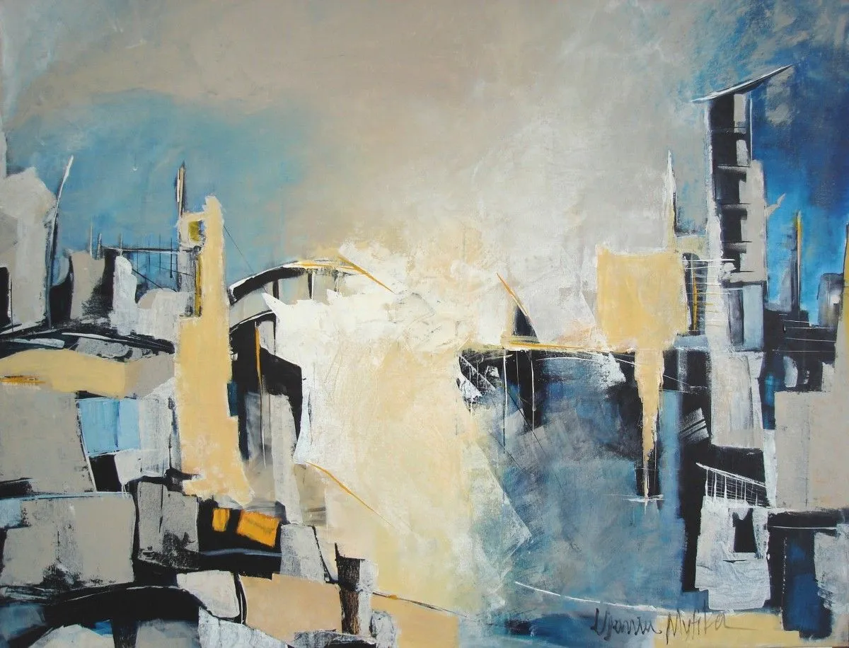 city scape 4, artwork by Urania Mytika