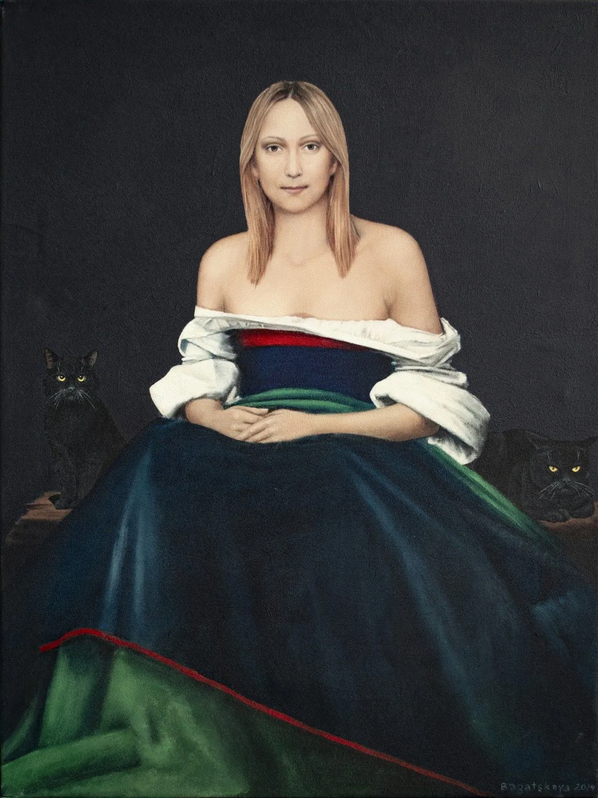 Contemporary portrait "Guardians", œuvre de Nataliya Bagatskaya