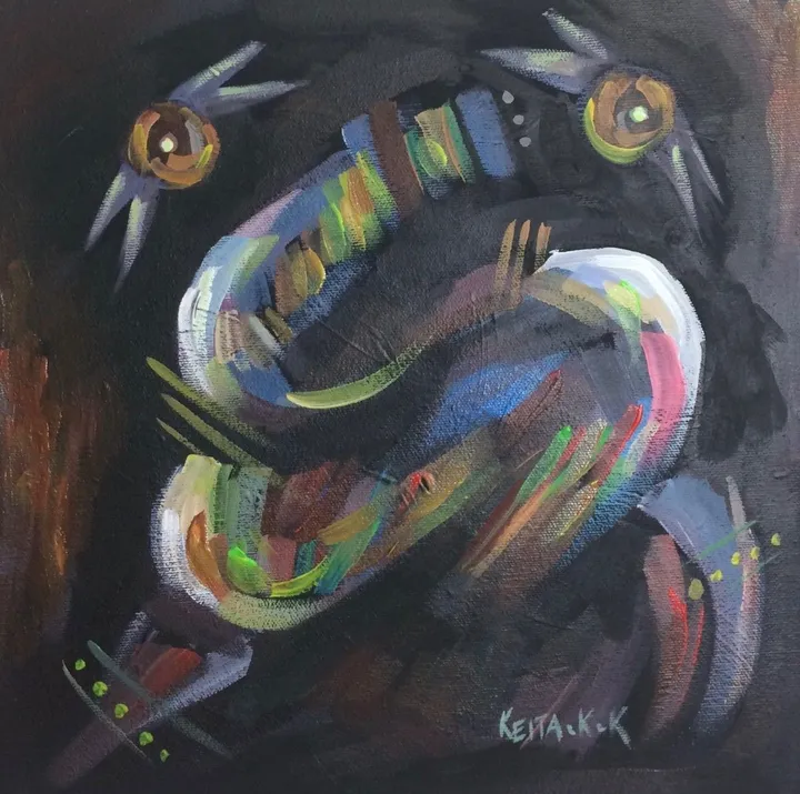 Night birds, œuvre de keita kankam