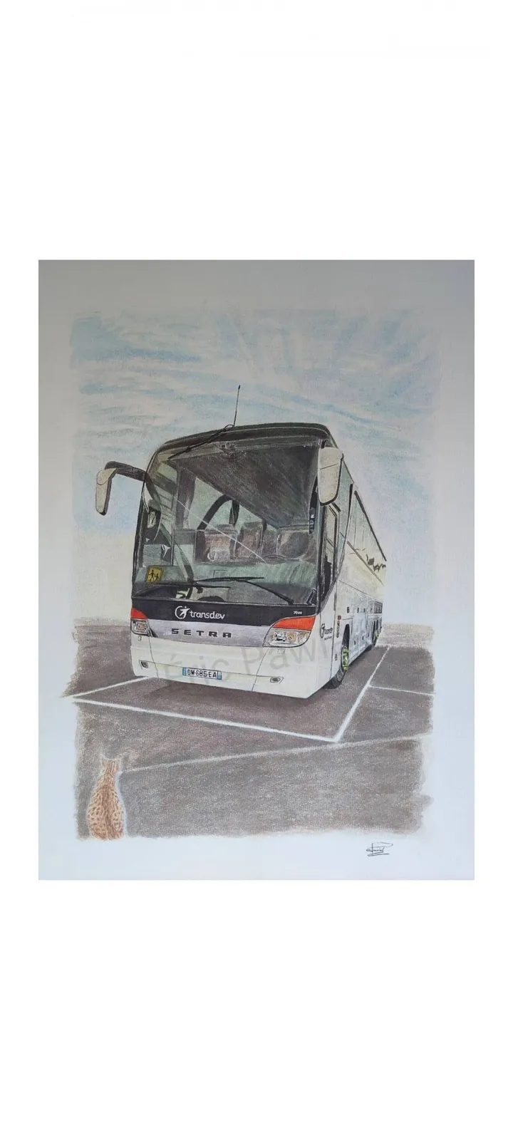 Car Setra, artwork by Eric PAWLAK