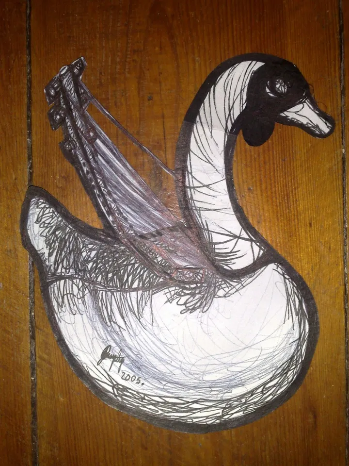 Swan, œuvre de Jabulani Illus