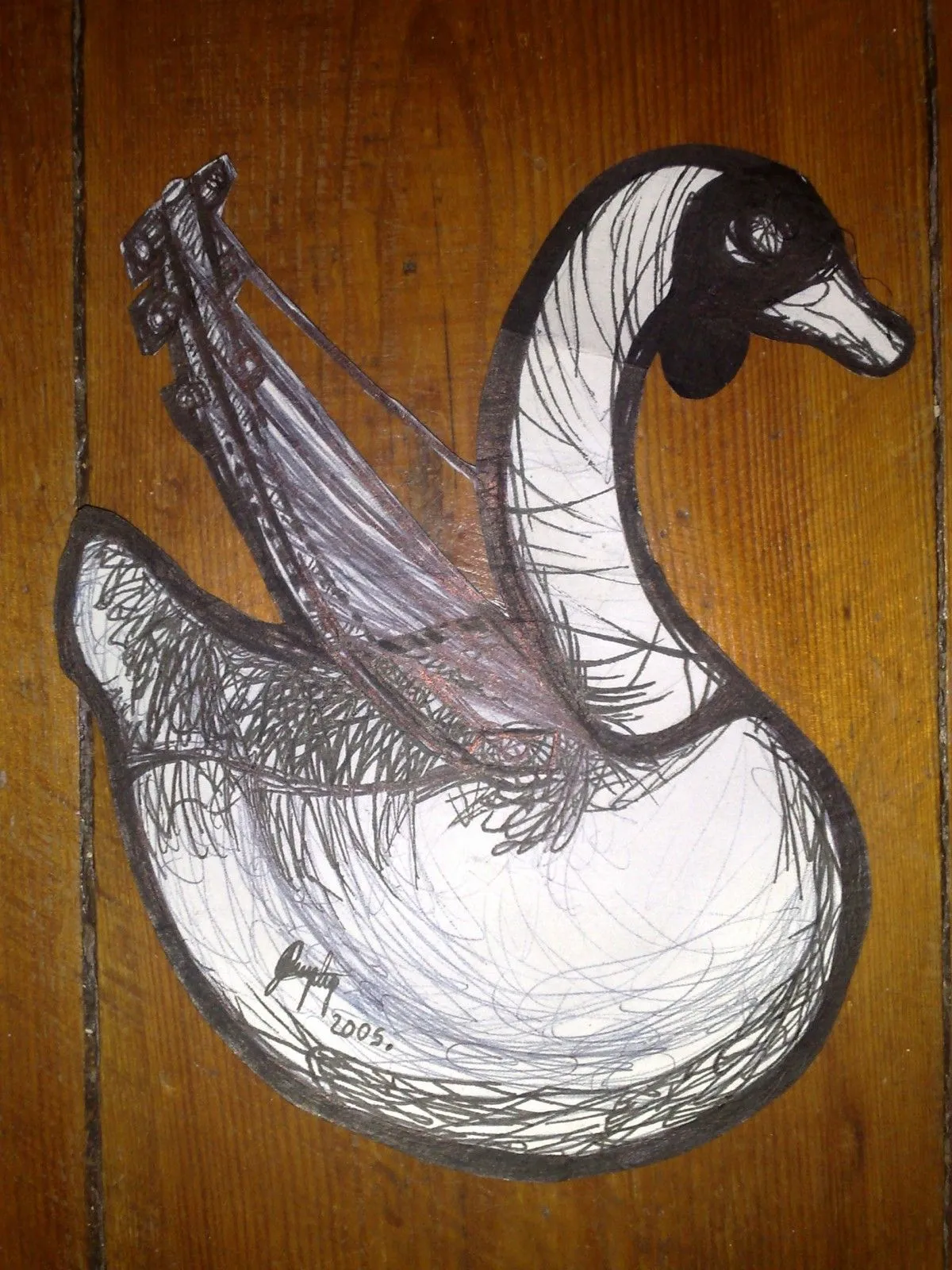 Swan, œuvre de Jabulani Illus