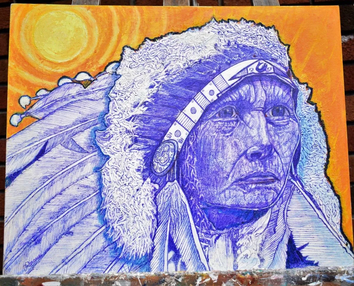 Big Chief, artwork by Denis Roucau