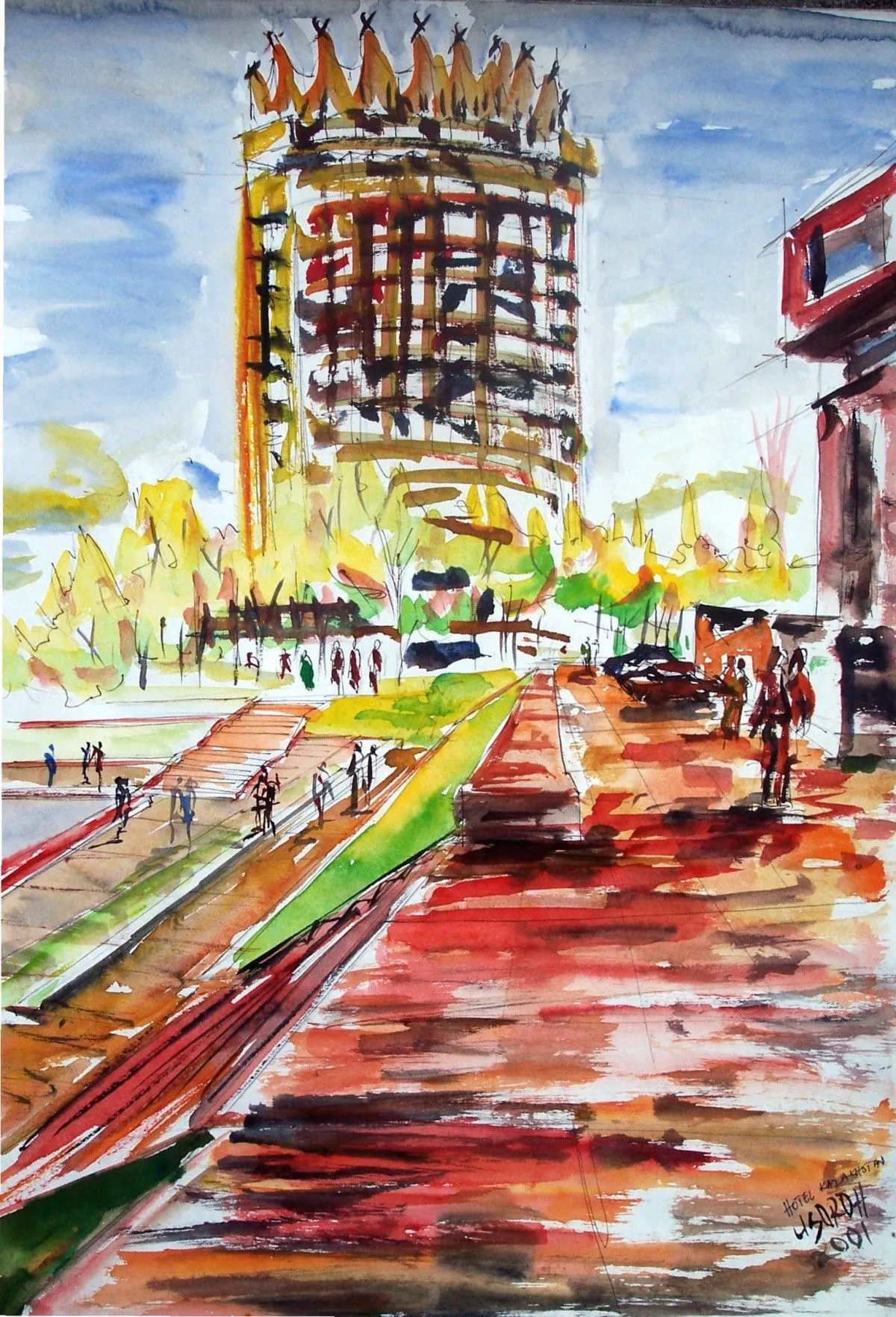 Hotel Kazakhstan-4, artwork by Akpan Usoroh