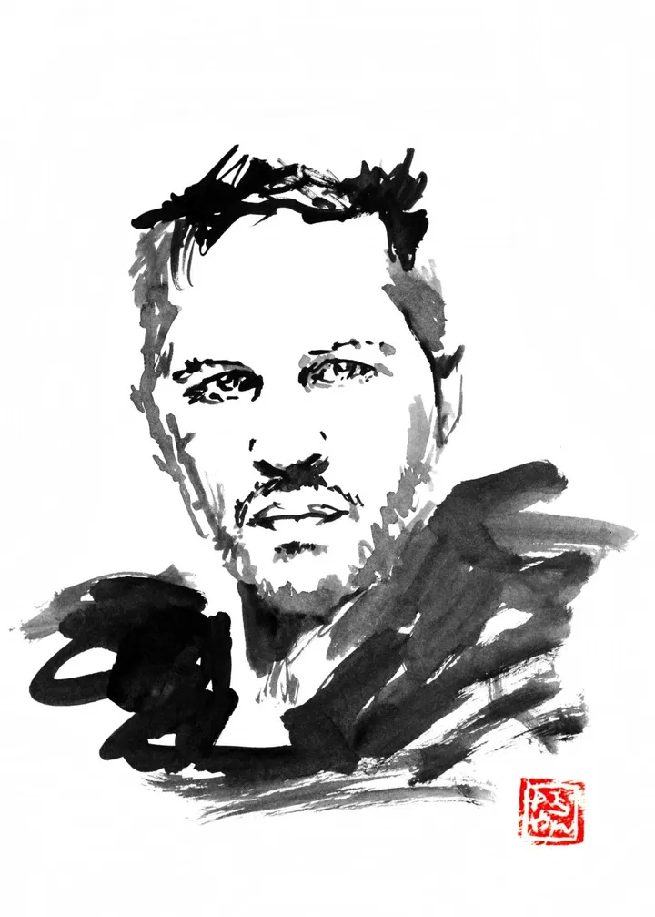 madmax 2015, œuvre de pechane sumi-e