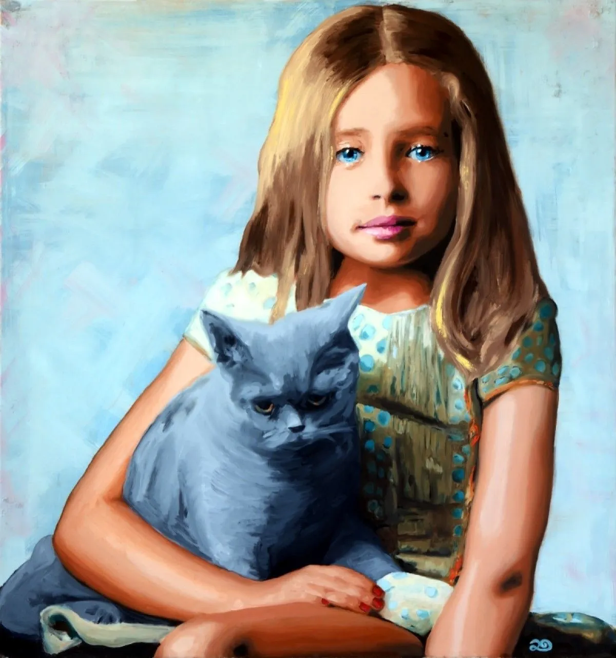 CARLA - Oil painting, artwork by Luna Galla