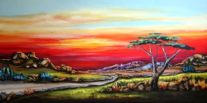 sunset serenade, artwork by Miq Miles
