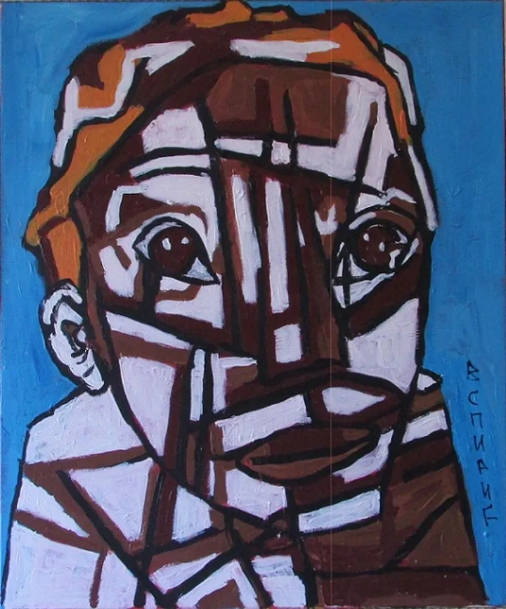 boy, artwork by Vlastimir Spiric