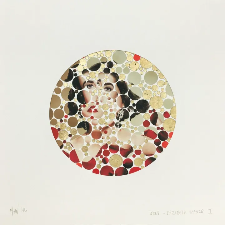 Icons: Elizabeth Taylor, œuvre de Mick Wout