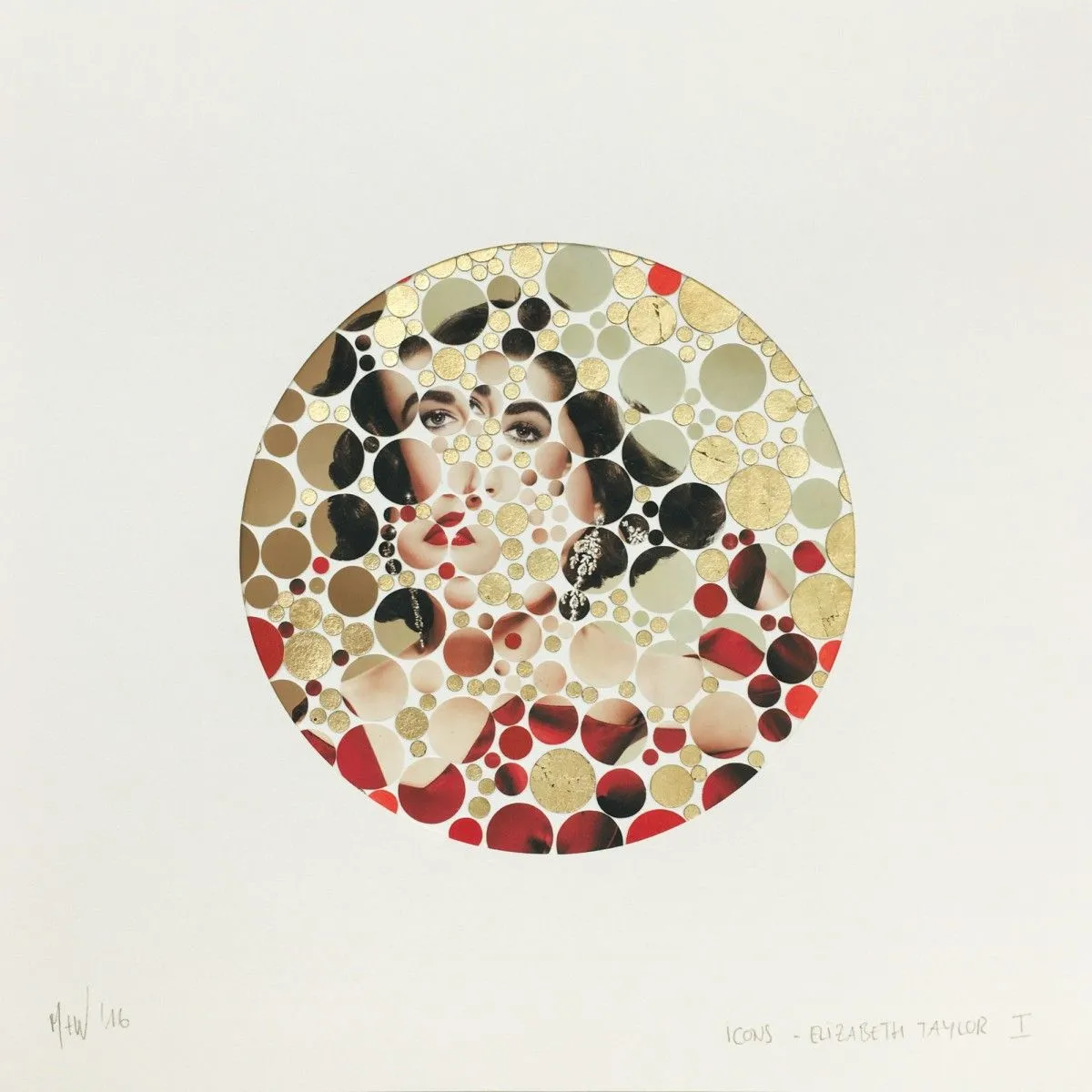 Icons: Elizabeth Taylor, artwork by Mick Wout