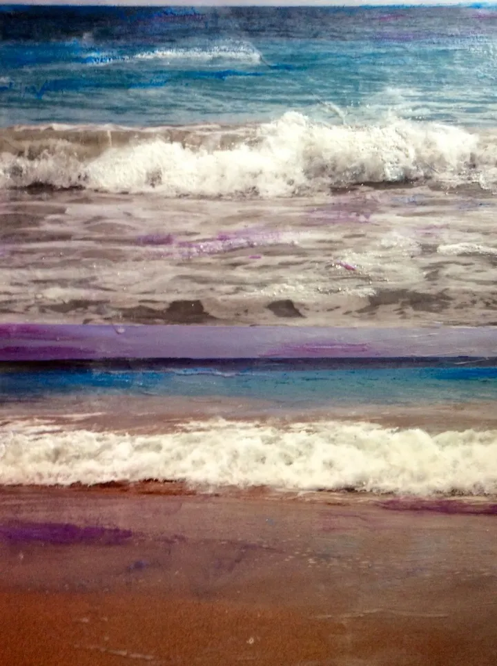 Two oceans -Deux océans, artwork by Denise Bloomfield
