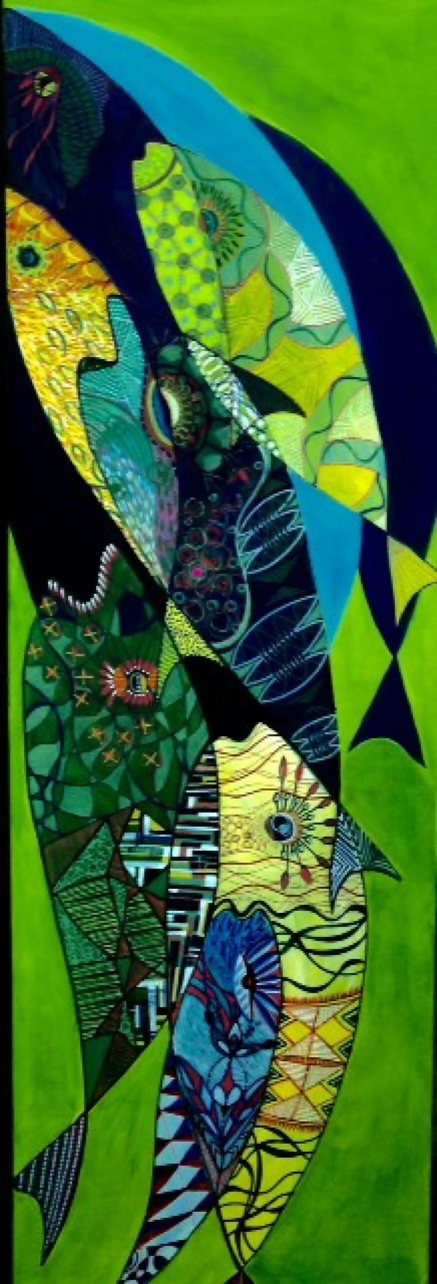 poisson vert, artwork by Nadine Gauthier