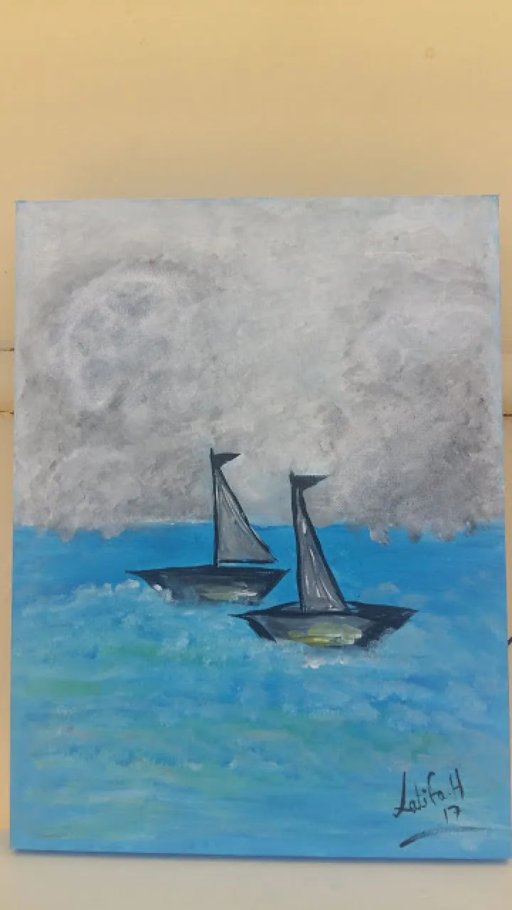Sailing in Life, œuvre de Latifa El hachem