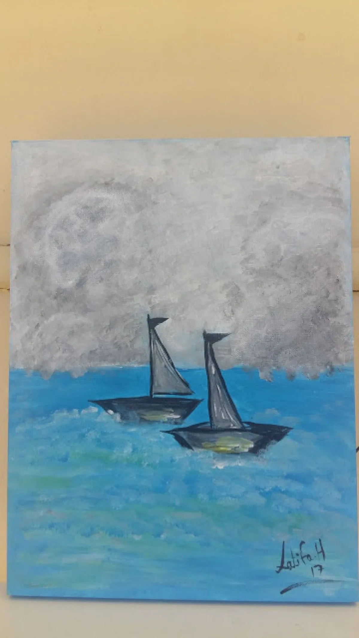 Sailing in Life, artwork by Latifa El hachem
