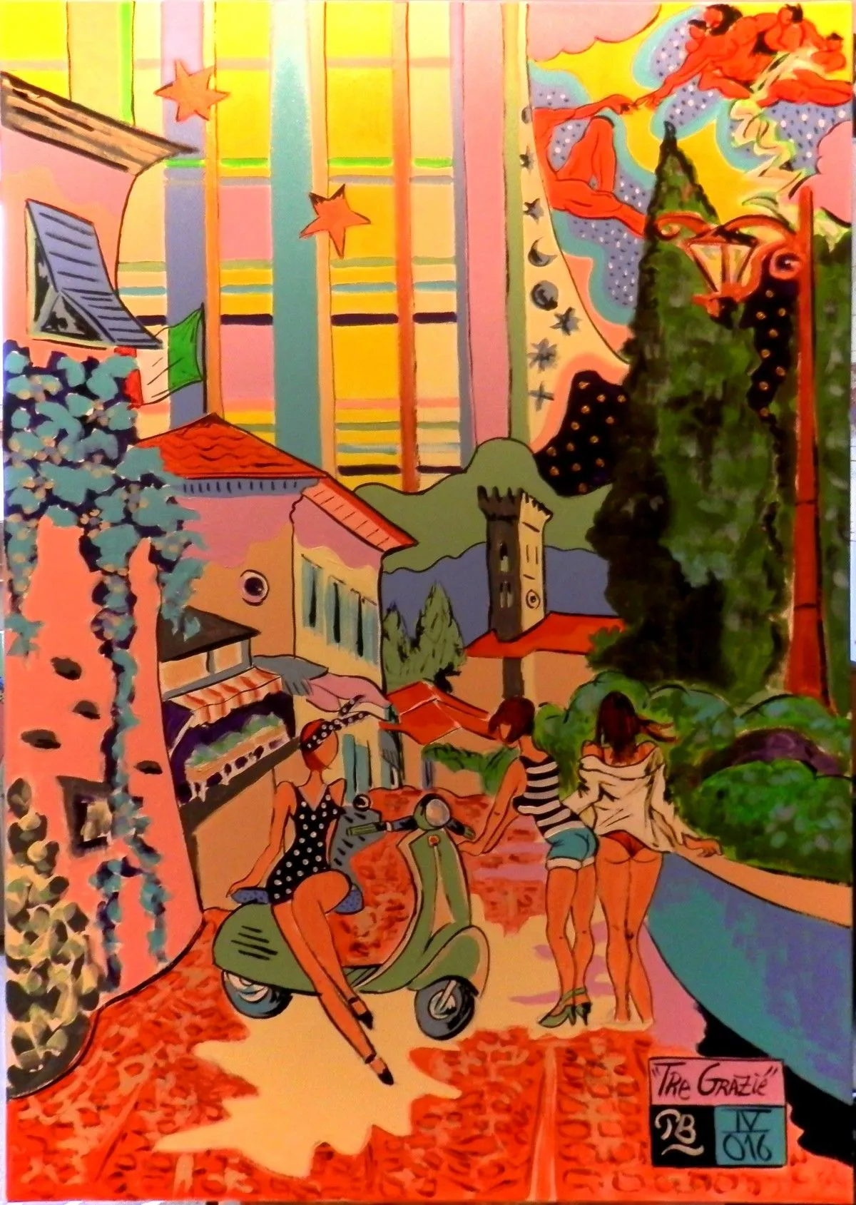 "Tre grazie", artwork by Patrick Bergès