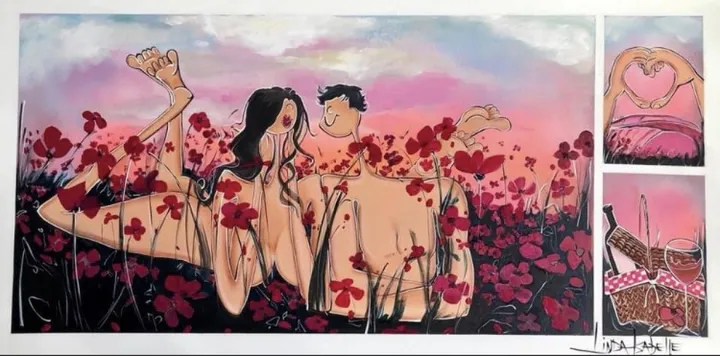 Champs d’amour, artwork by Isabelle Linda