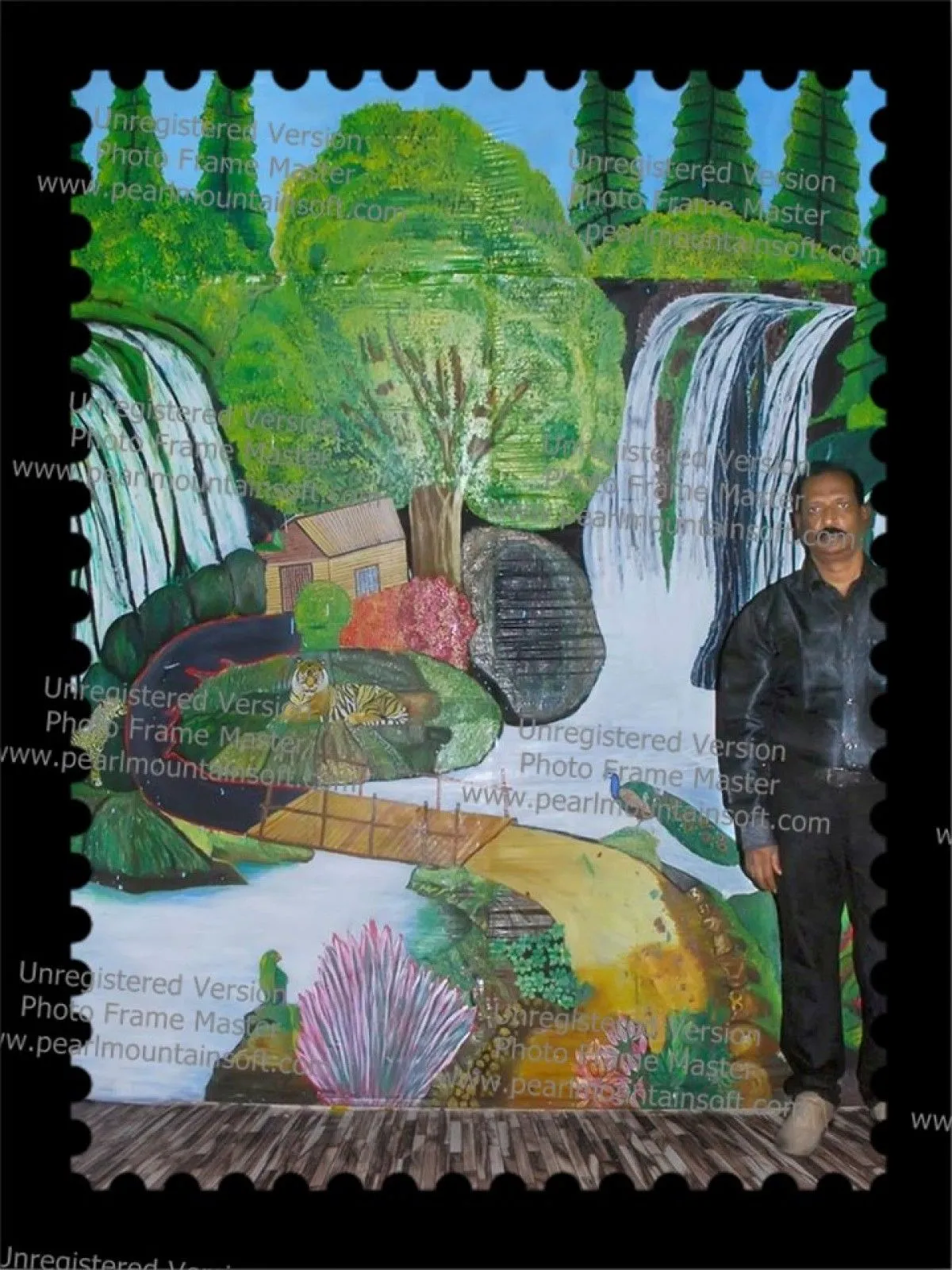 WALL PAINTING FOR INTERIOR DECORATION, artwork by PRABHU BABO