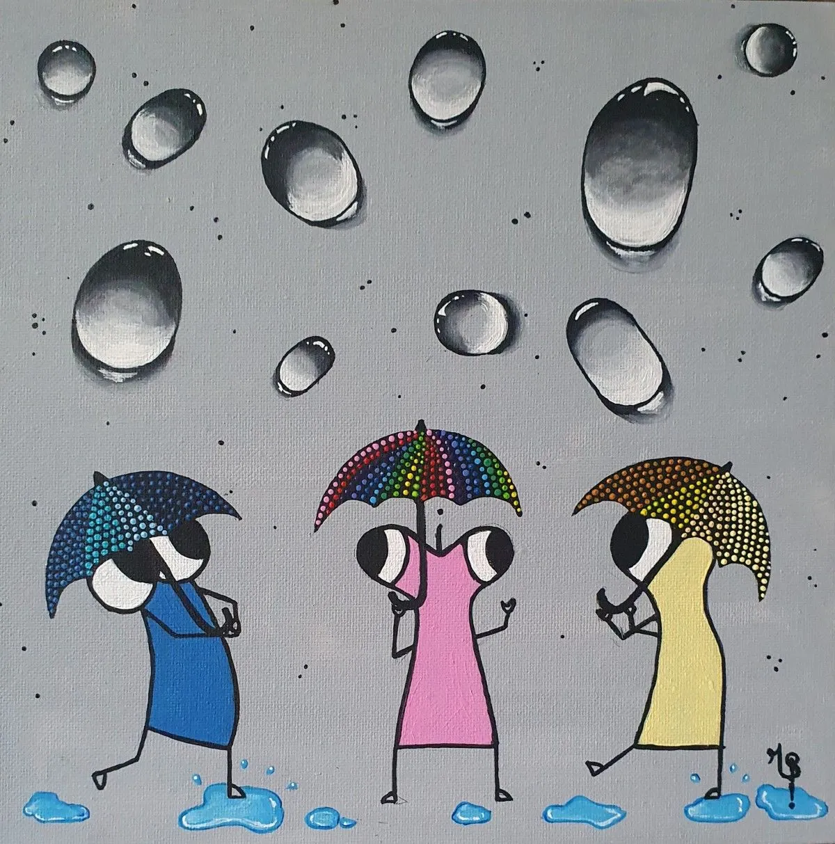 Singin'in the rain, artwork by Malisu Art