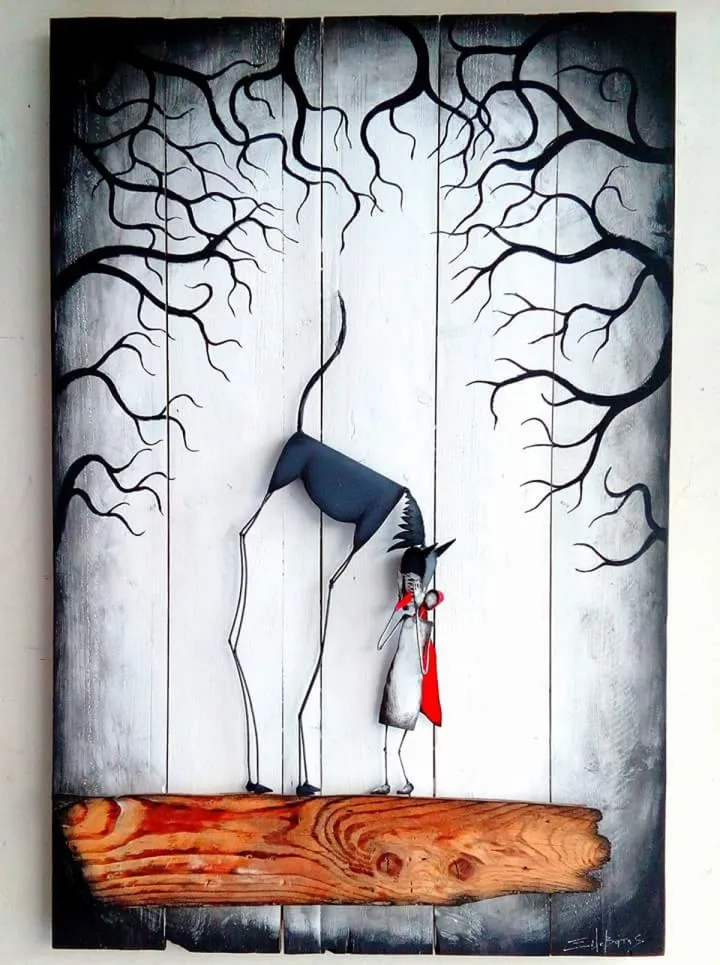 Red. Ridding hood, artwork by Giannis Kalientzidis