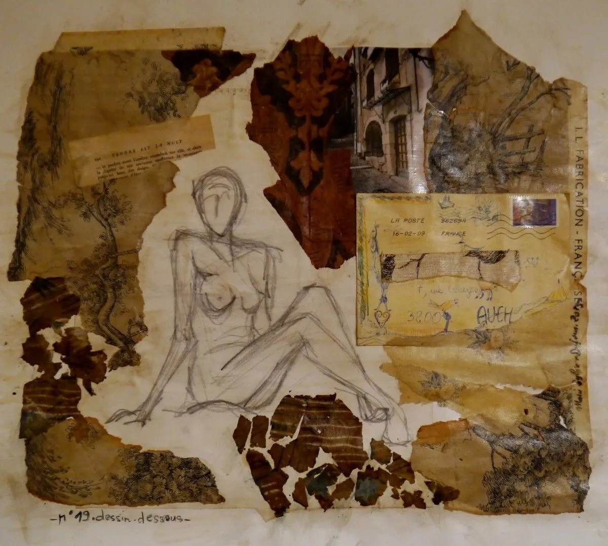 dessins dessous, artwork by Marie-Sylvie DUFOUR
