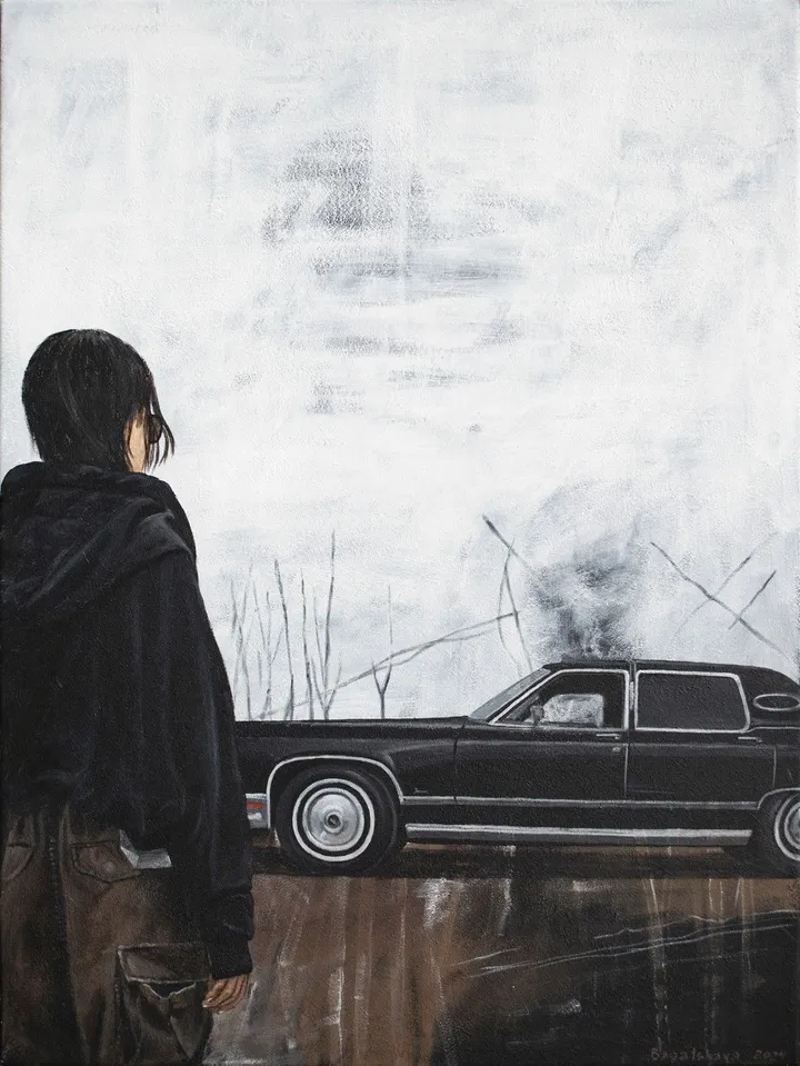 Echoes of the Unseen Road, artwork by Nataliya Bagatskaya