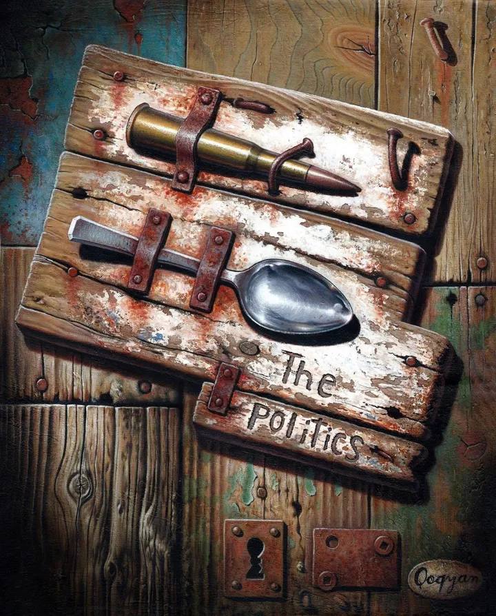 The Politics, œuvre de Mahmoud Qoqyan