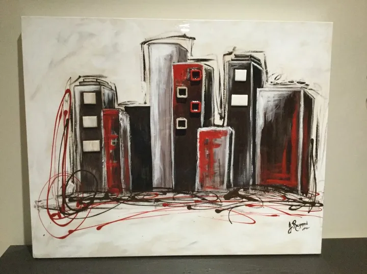 Urban City, artwork by Joannie Raymond
