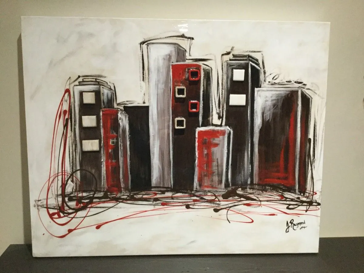 Urban City, artwork by Joannie Raymond