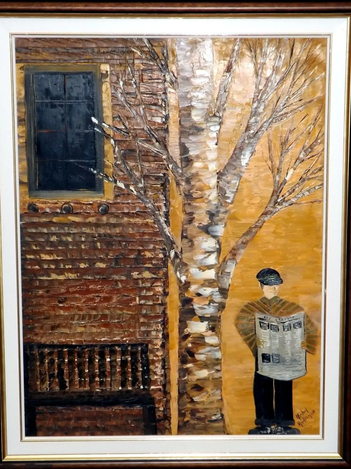 En attendant le bus, œuvre de MICHEL JOSEPH RODRIGUE