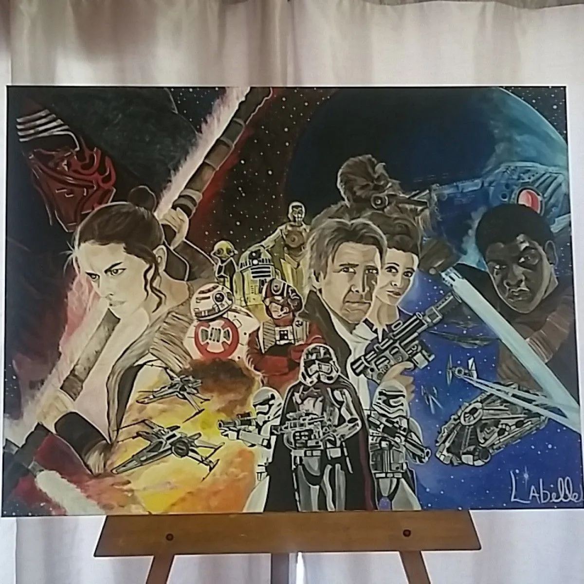 Star wars, artwork by Michelle Labelle
