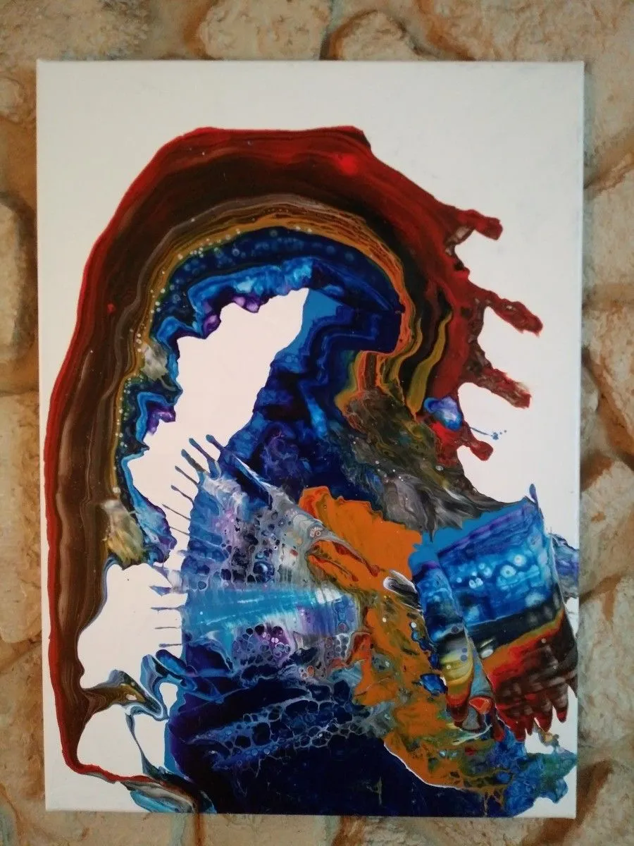 Fanning beauty with Flowing Hair, artwork by Borgonon Nicola