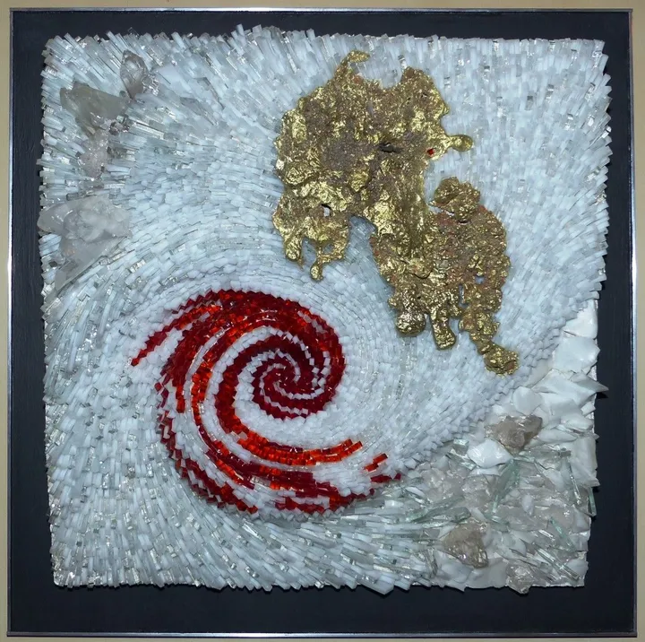Dans le tourbillon de la Paix, artwork by Mosaïcm Mosaïste