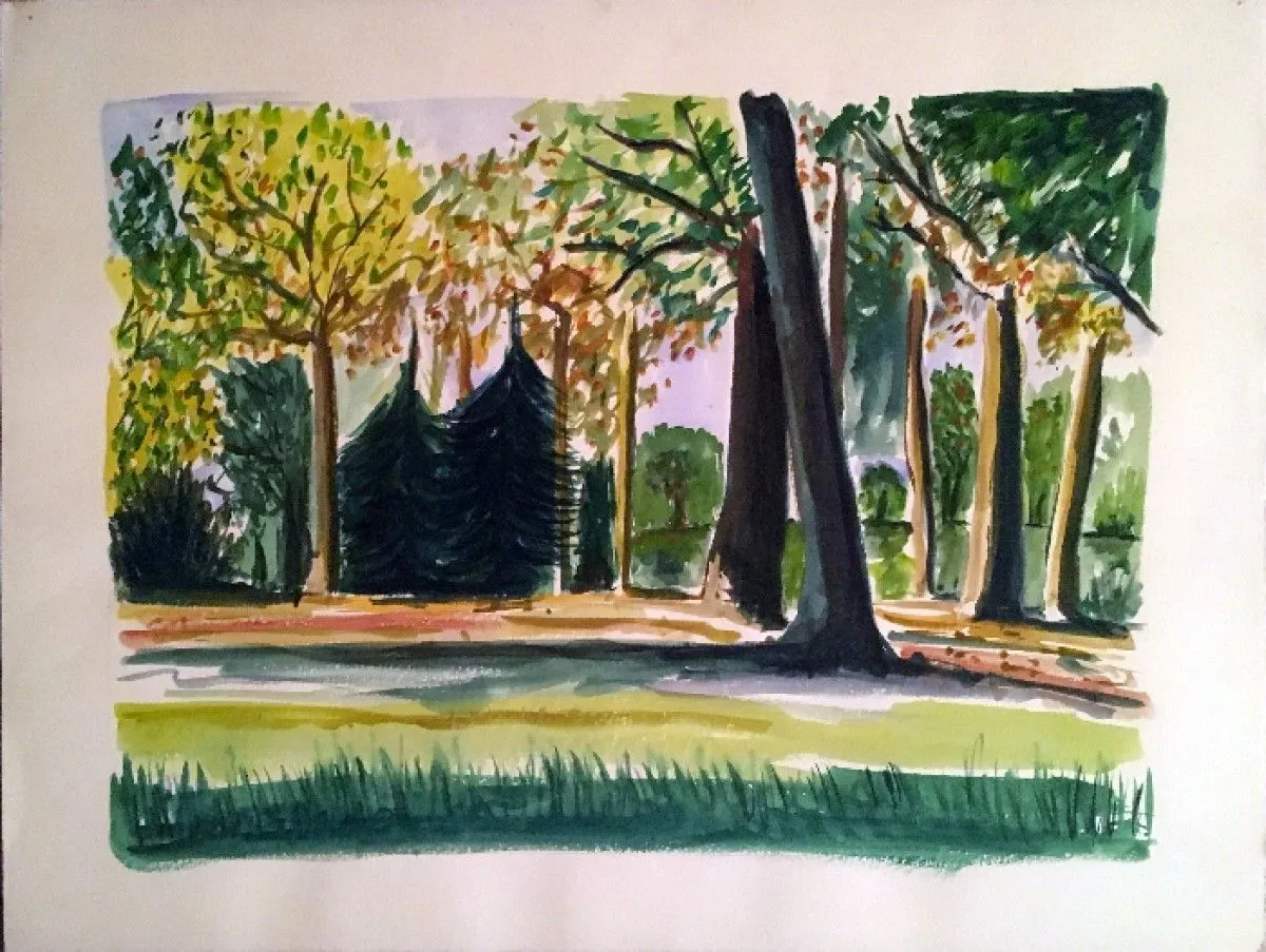 Parc de Parilly Lyon, œuvre de Patrick Tubaro
